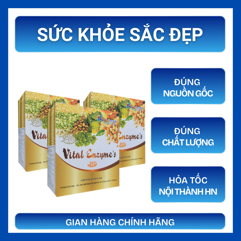 Vital Enzyme’s cải thiện sức khỏe, tăng cường sức đề kháng của cơ thể - 30 Gói