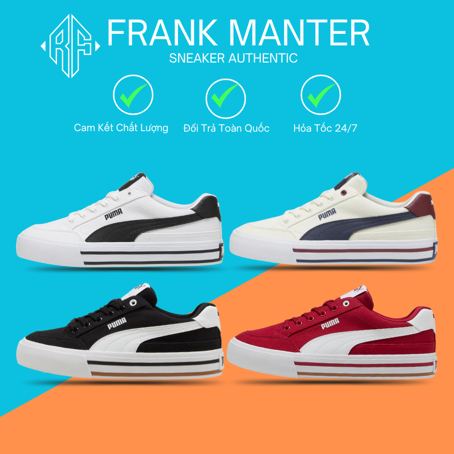 Giày_Puma Court Classic Vulcanized Nam Nữ Đủ Các Phối Màu Bản Chuẩn Full Box