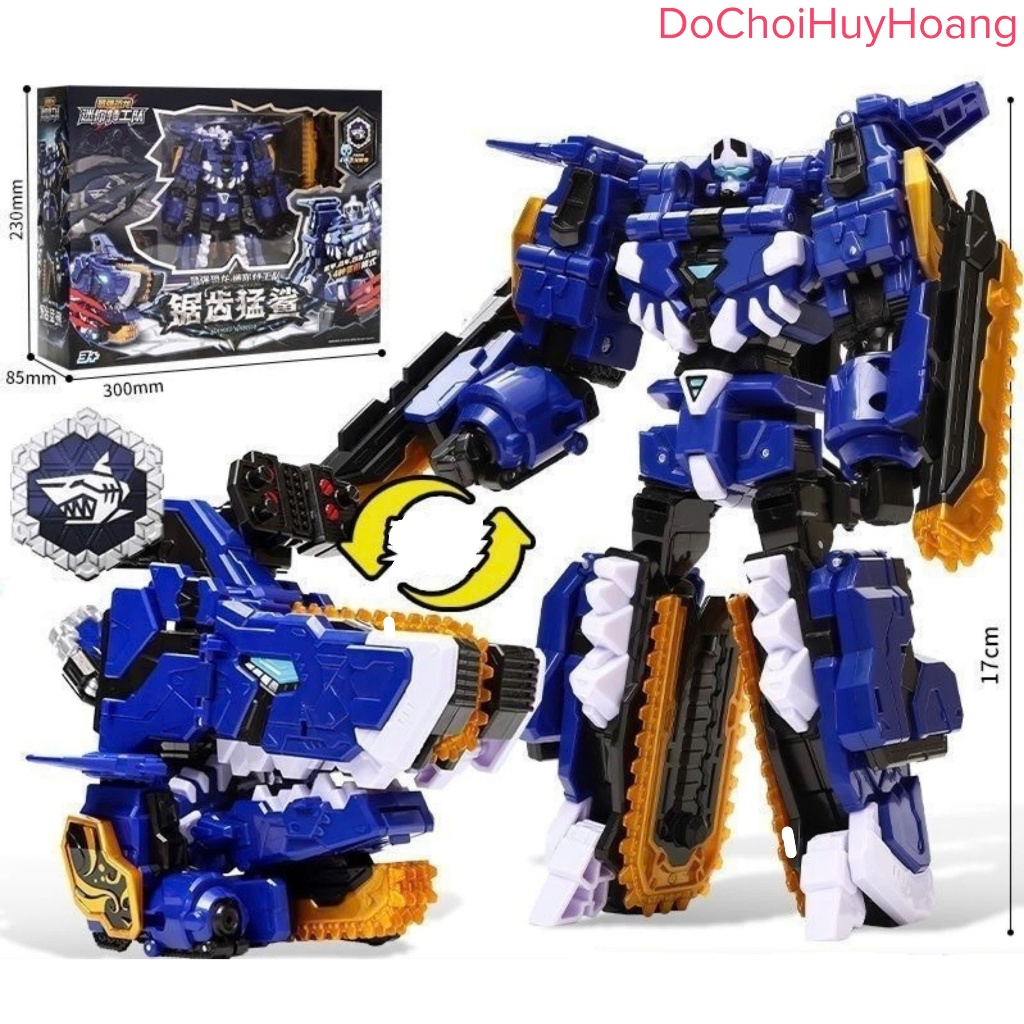 Đồ chơi Miniforce 7 DINOID Lực lượng nhí 7 robot Tidal Shark biệt đội siêu nhân nhí