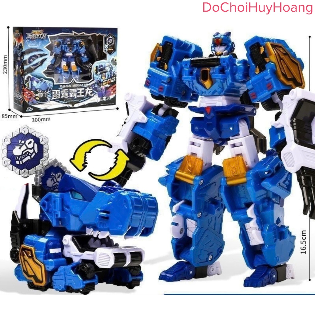 Đồ chơi Miniforce 7 DINOID Lực lượng nhí 7 robot Thunder T-Rex biệt đội siêu nhân nhí