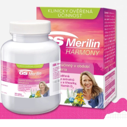 GS MERILIN HARMONY ( Hộp 30 viên ) Hỗ trợ cân bằng nội tiết tố nữ, cho phụ nữ tiền mãn kinh và mãn k