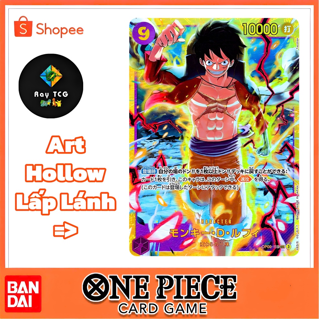 [ Chính Hãng ] Thẻ One Piece SEC Monkey D. Luffy OP09 119 - One Piece Card Game
