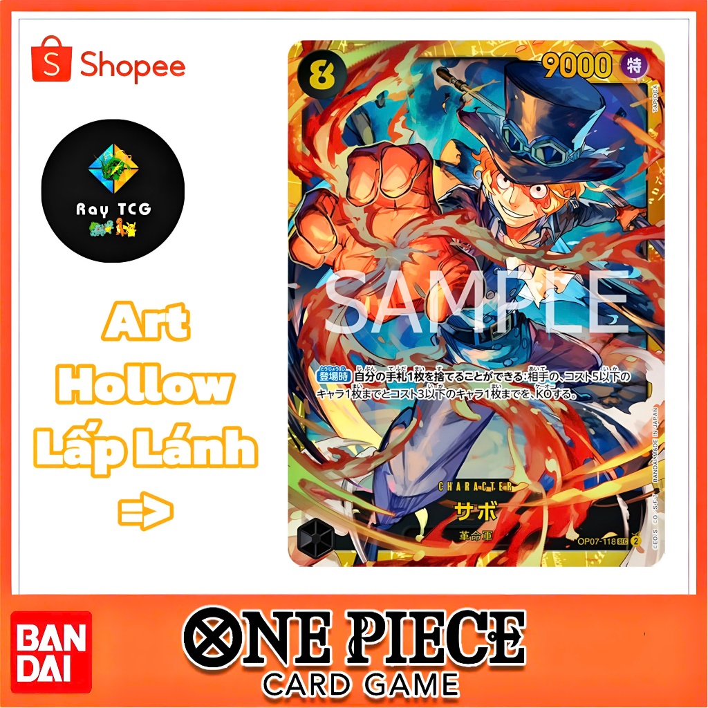 [ Chính Hãng ] Thẻ One Piece SEC Sabo OP07 118 - One Piece Card Game