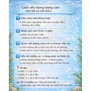 MÁY CHO CÁ ĂN TỰ ĐỘNG SOBO DA-06 ( ĐIỀU CHỈNH ĐƯỢC THỜI GIAN VÀ PHÂN LƯỢNG THỨC ĂN )