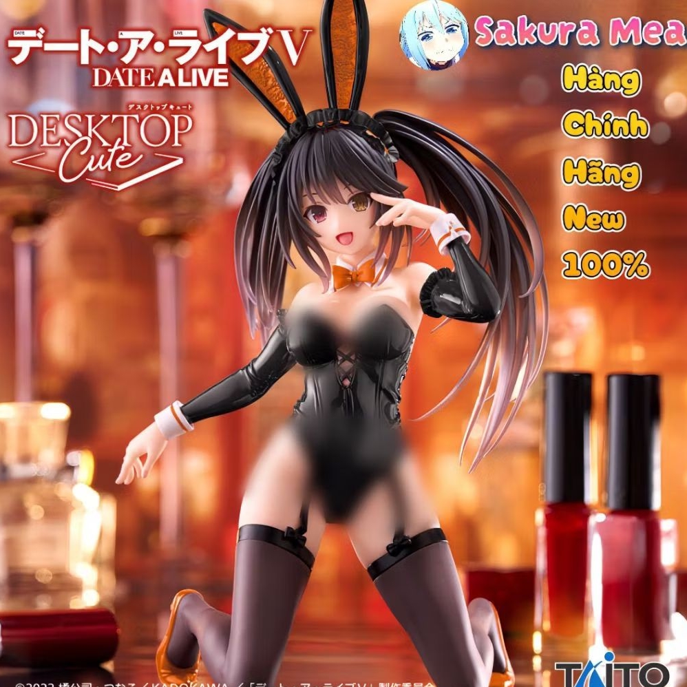 Mô Hình ( Figure Tokisaki Kurumi ) Tokisaki Kurumi ~ Desktop Cute ~Bunny ver., Renewal, Taito Online