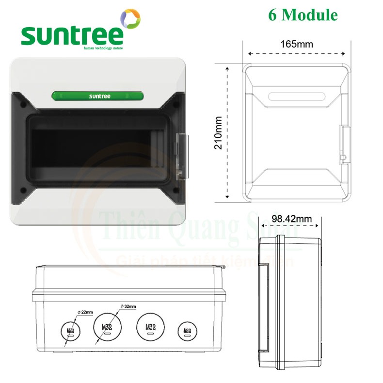 Tủ điện suntree 6 đường IP65 SH6PN