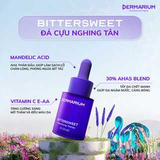 Serum peel da an toàn 30% AHAS Dermarium Bittersweet giúp tẩy tế bào da chết, hỗ trợ giảm mụn, sáng da 10ml