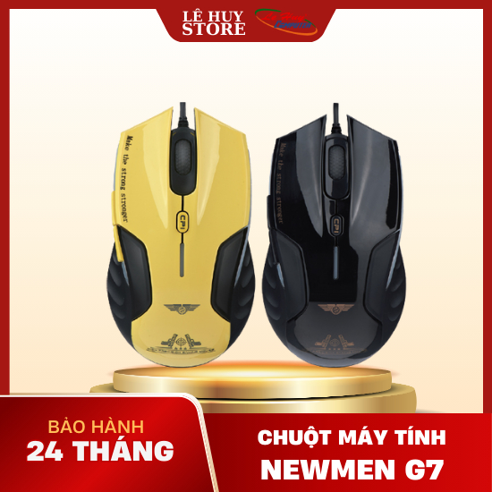 Chuột gaming Newmen G7 Plus (Đen/Vàng)