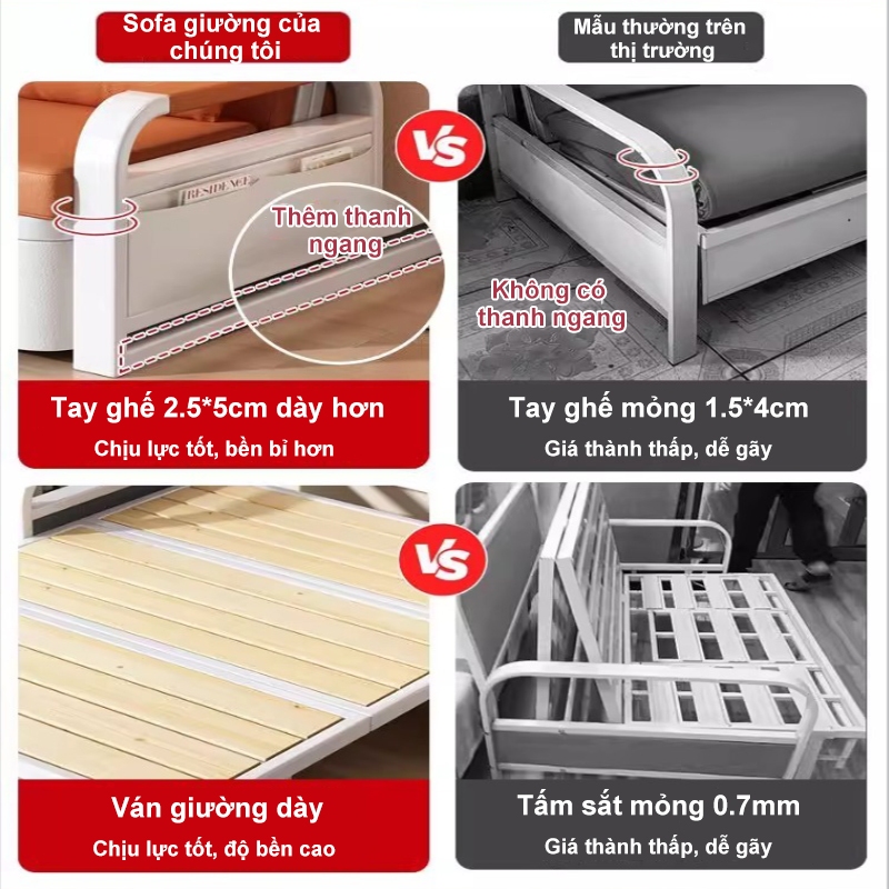 ALVIN Giường sofa gấp gọn có khung thép và nhiều kích thước khác nhau | BigBuy360 - bigbuy360.vn