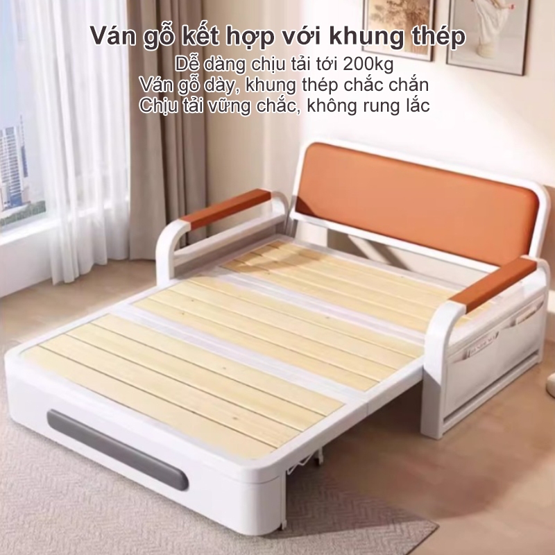 ALVIN Giường sofa gấp gọn có khung thép và nhiều kích thước khác nhau | BigBuy360 - bigbuy360.vn