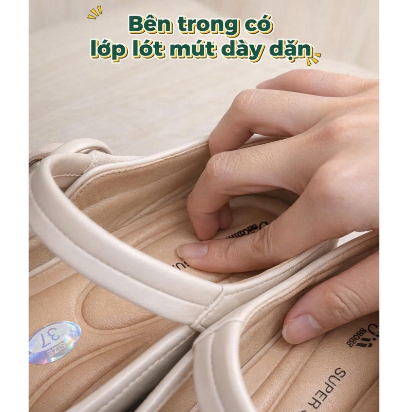 (SALE UPTO 40%) Giày Da Đế Xuồng 6cm Super Soft AK39 - Lót Êm, Tôn Dáng Chất Nhẹ & Hạn Chế Tiếng Ồn | BigBuy360 - bigbuy360.vn