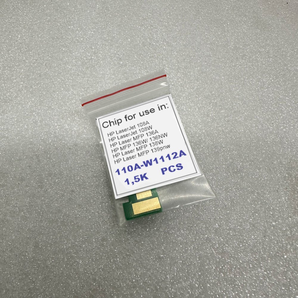 Chip Mực máy in HP 108A 108W MFP 136A 139pnw 136W 136NW 138fnw W1112A/110A 1.5K