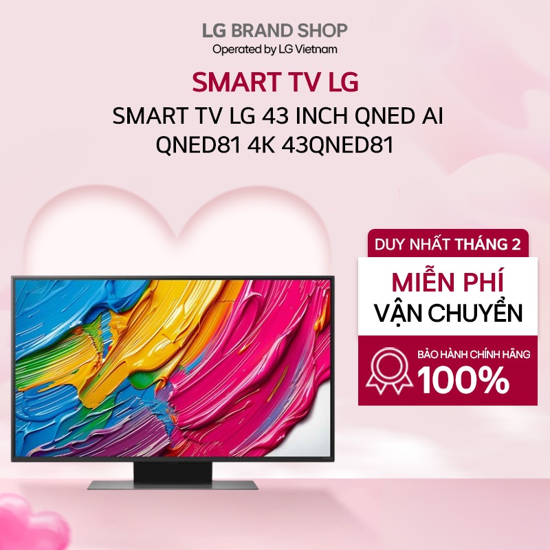 43QNED81ASA - Smart TV LG 43 Inch QNED AI QNED81 4K 2025