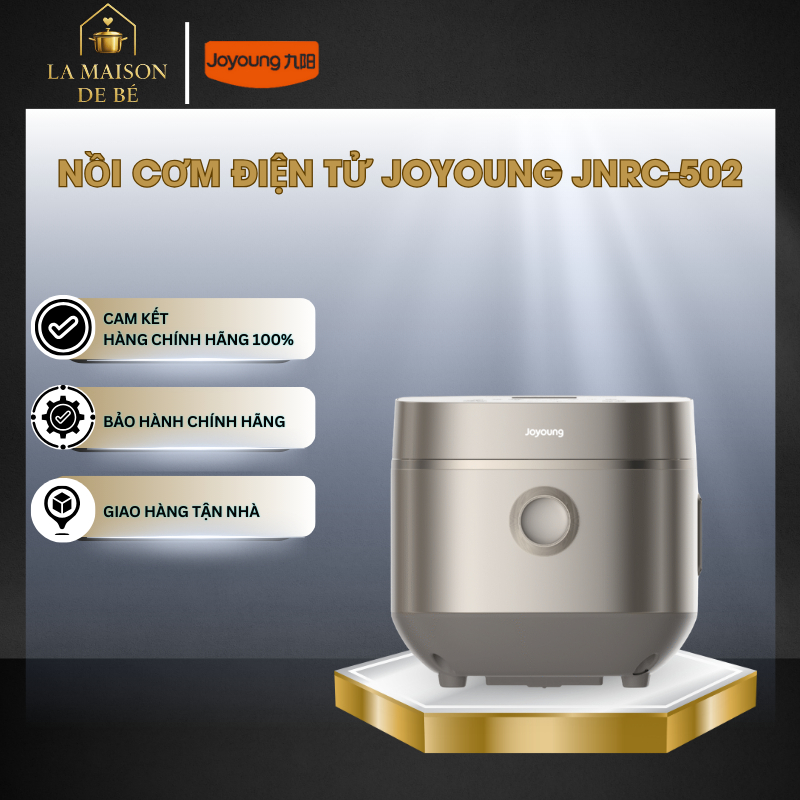 Nồi Cơm Điện Tử Joyoung JNRC-502 – Chống Dính Tự Nhiên – Công Suất Gia Nhiệt Lớn – LMS