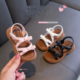 Sandal 2 nơ quai chéo cho bé gái từ 3 đến 10 tuổi chất liệu eva siêu nhẹ bền