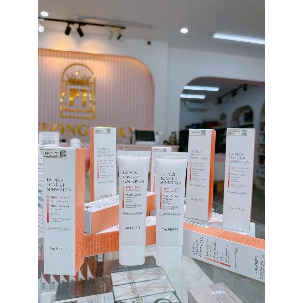Kem chống nắng Dr.pepti UV Plus Tone Up Suncreen 50ml Hàn Quốc