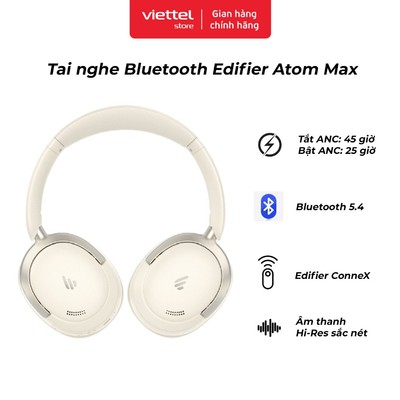 Tai nghe Bluetooth Edifier Atom Max Chính hãng | Âm thanh Hi-Res Sắc Nét | Bluetooth 5.4 Ổn Định