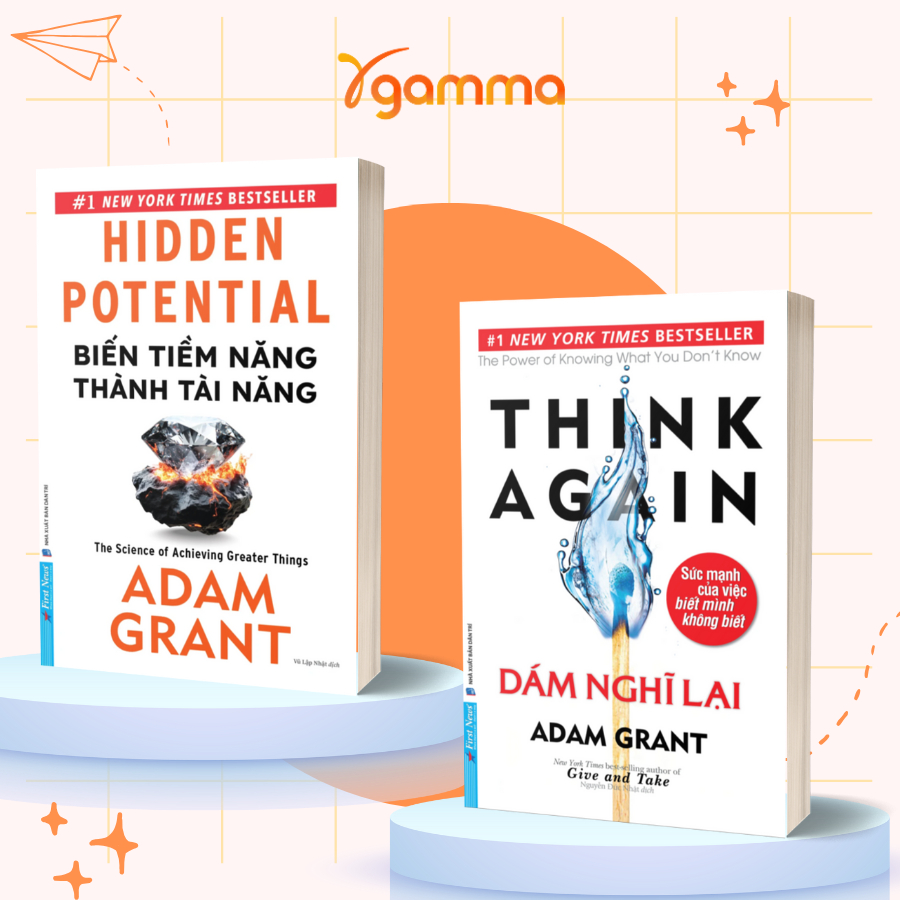 Sách - Lẻ/Combo: Hidden Potential - Biến Tiềm Năng + Think Again - Dám Nghĩ Lại (First News)