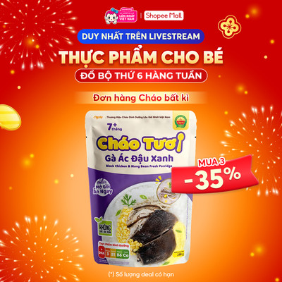 Cháo tươi Cây Thị Gà ác đậu xanh