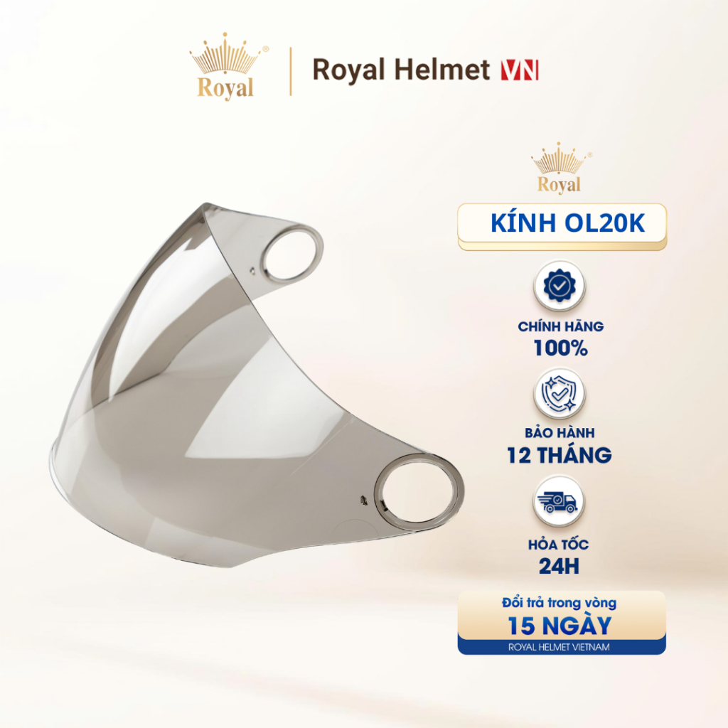 [PHỤ KIỆN] Kính Thay Thế Nón Royal OL20K Chính Hãng