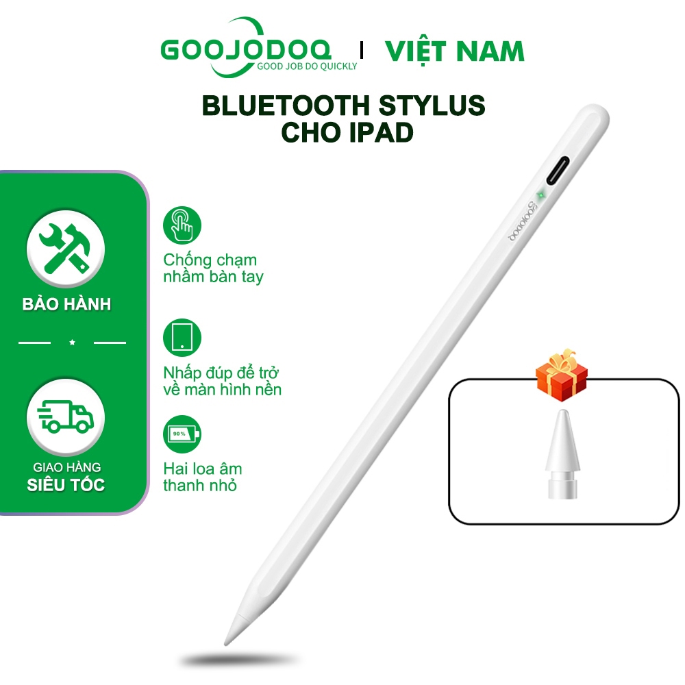 Bút cảm ứng GOOJODOQ cho Pad gen 9 8 7 6th Pro 11 12.9 2018-2023 2018 9.7 Mini 6 Chống Vân Tay Hiển 