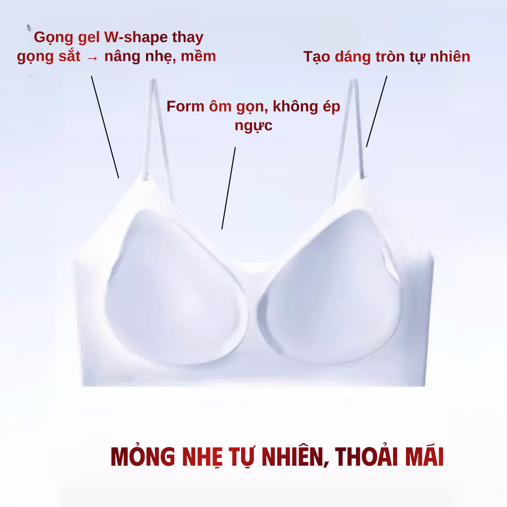 Áo lót nữ không gọng tàng hình Santony nâng đỡ tự nhiên, mút ngực thoáng khí cứu tinh mùa hè 8818 | BigBuy360 - bigbuy360.vn