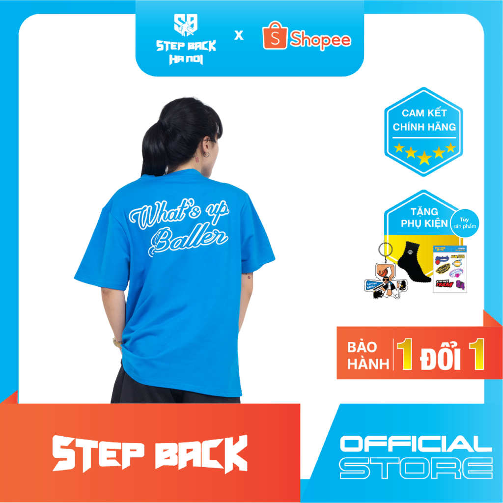 Áo phông Tshirt What's up baller - Stepback