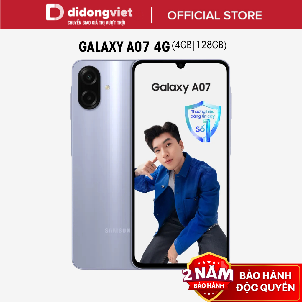 Điện thoại Samsung Galaxy A07 4GB | 128GB - Màn hình 6,7", 5000mAh - Hàng Chính Hãng | BigBuy360 - bigbuy360.vn