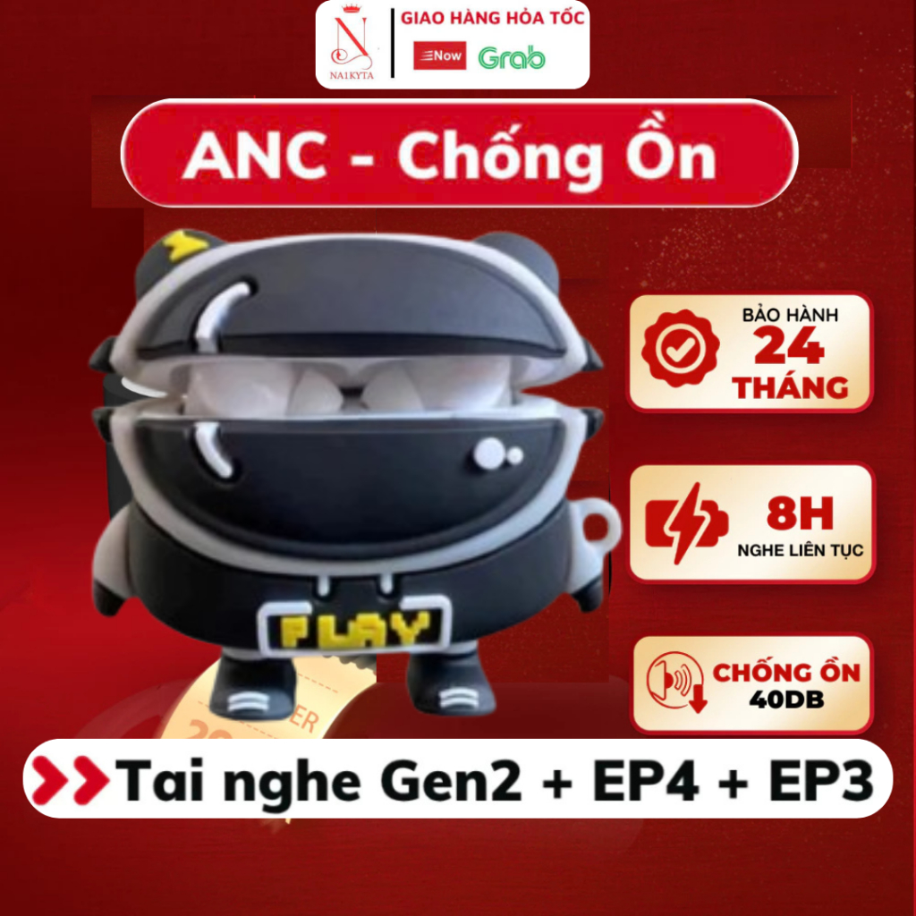 Tai Nghe Không Dây Bluetooth Pro 2,Bass Căng Chống Ồn Định Vị Google Map Đổi Tên,Cảm Ứng Chạm NA1KYT