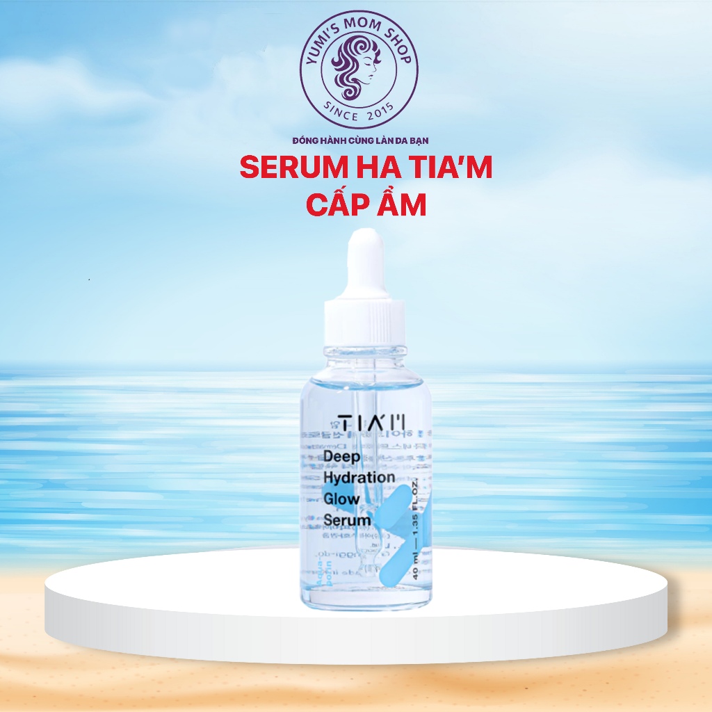 Serum HA Tiam Cấp Nước Hỗ Trợ Căng Bóng Ẩm Mịn Da TIAM Deep Hydration Glow 40ml