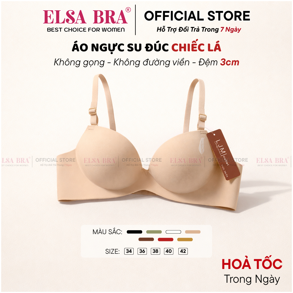 ( Hàng loại 1 ) Áo Ngực Không Gọng Nâng Ngực Elsa Bra Mút Độn Bàn Tay 3CM Đẩy Ngực Và Tạo Khe Tốt A01