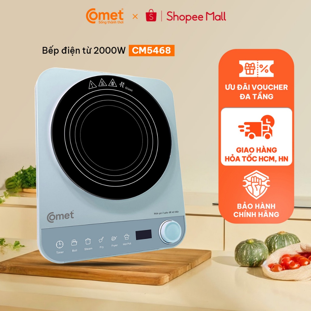 [KHO HN] Bếp điện từ cảm ứng 2000W COMET - CM5468