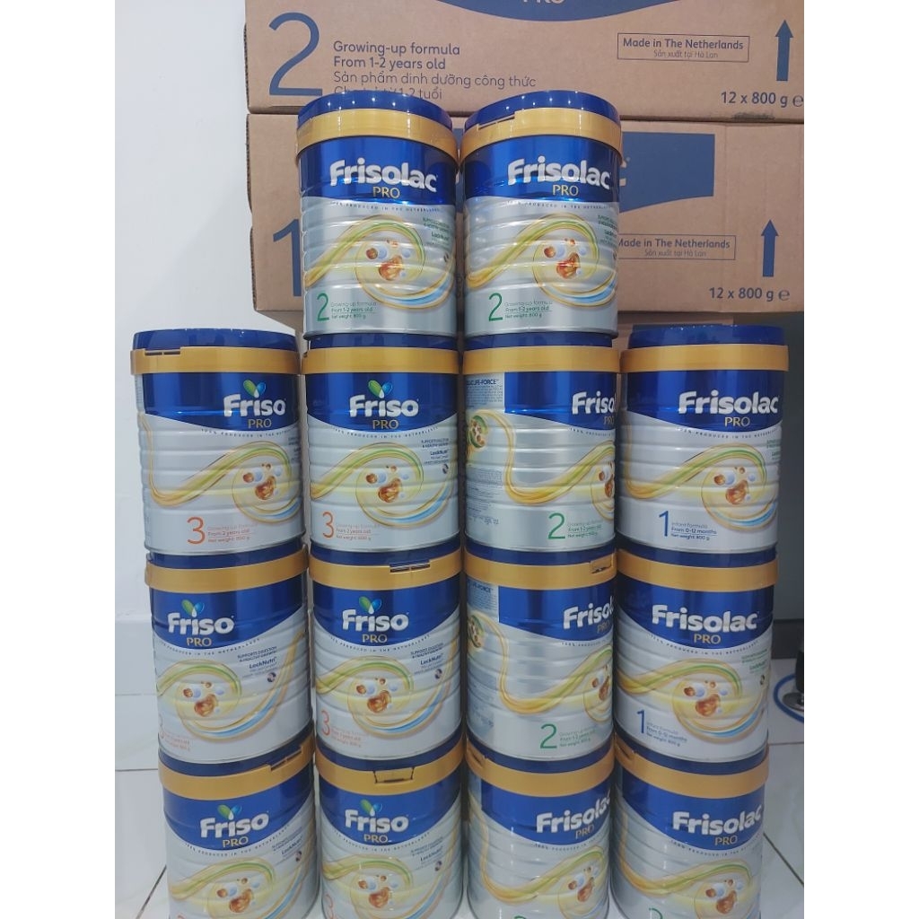 [ HCM _ mẫu mới] Sữa Frisolac Gold Pro 1/2/3/4 400g, 800g