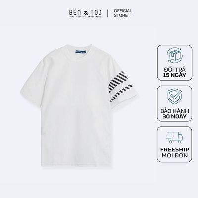 [Sale] Áo thun nam tay ngắn Ben & Tod R1210 BD305 chất cotton thoáng mát đứng form cao cấp nam tính