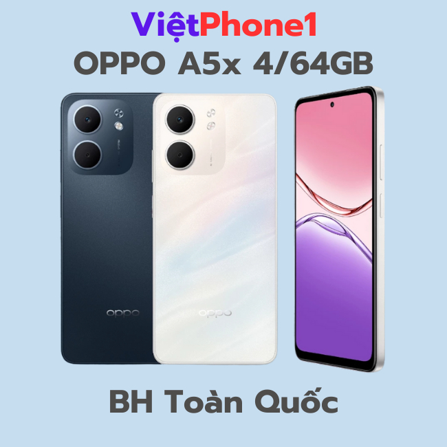 Điện thoại OPPO A5x Snapdragon 6s Gen 1 Bảo Hành Toàn Quốc