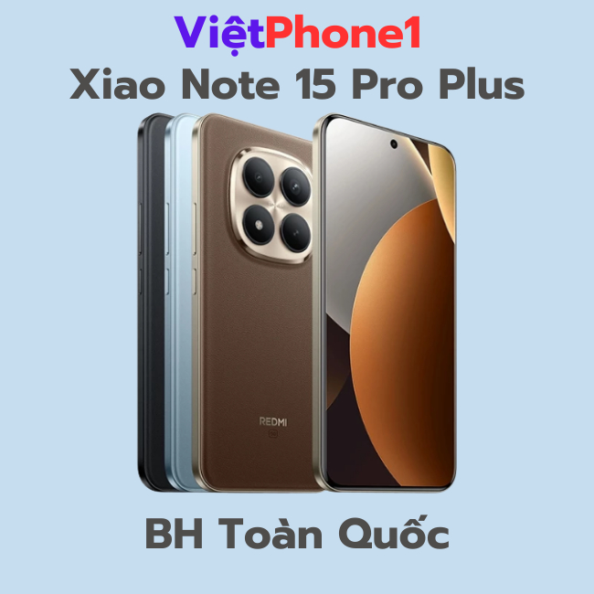 Điện thoại Xiaomi Redmi Note 15 Pro Plus 5G Snapdragon 7s Gen 4 bảo hành toàn  quốc 24 tháng.