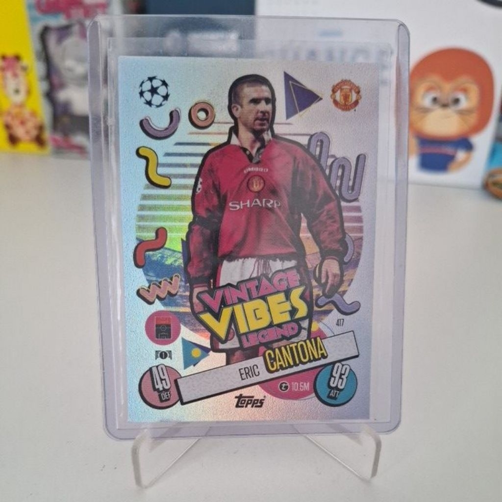 Thẻ bóng đá cầu thủ huyền thoại Eric Cantona