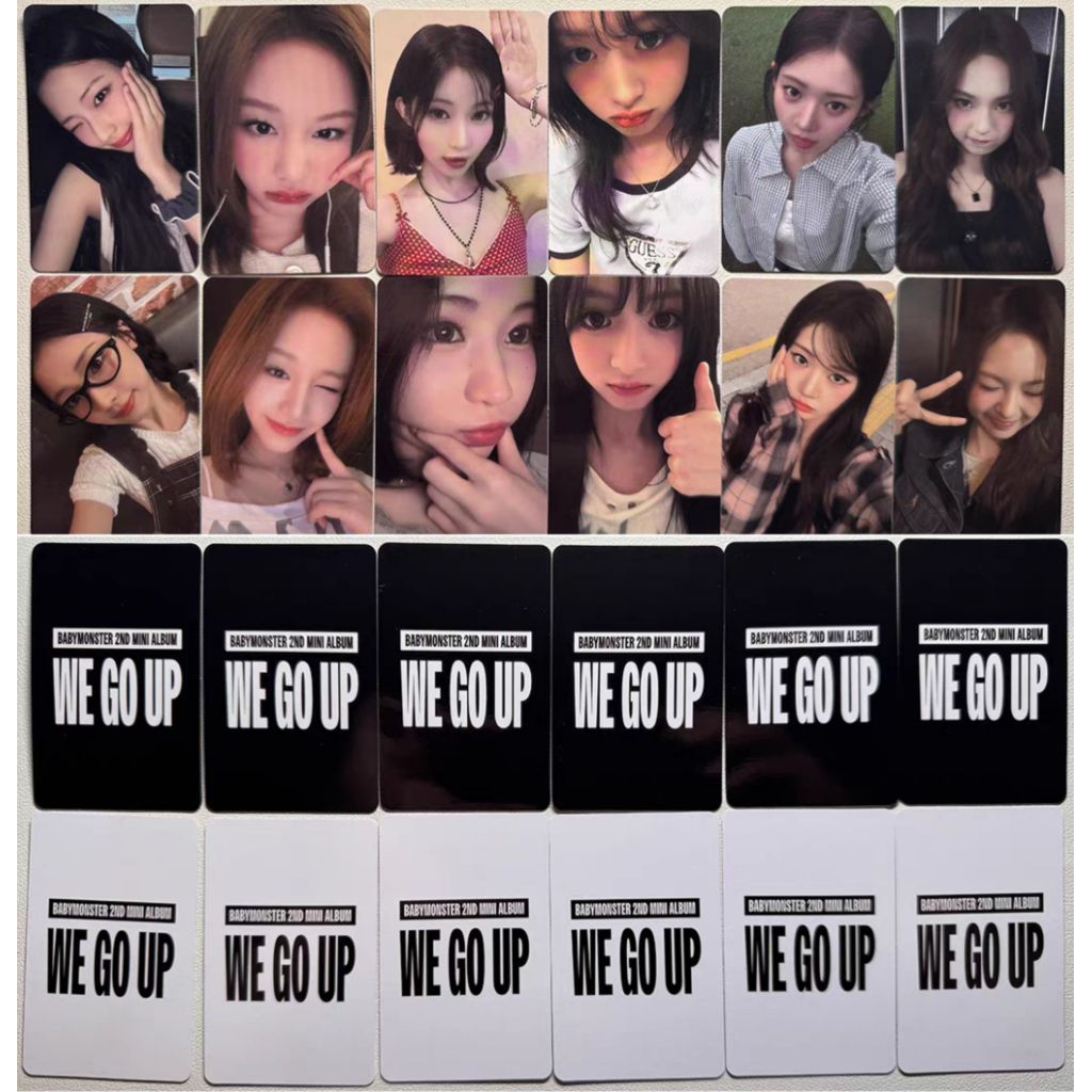 Set card ảnh unoff BABYMONSTER Ruka, Pharita, Asa, Ahyeon, Rami, Rora, Chiquita - Drip + We go up