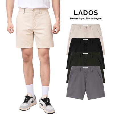 [OUTLET - KHÔNG ĐỔI TRẢ] Quần Short Kaki Nam LADOS-4195 Chất Kaki Lụa Cao Cấp Mềm Mịn Form Regular Chuẩn Size Đẹp, Mát