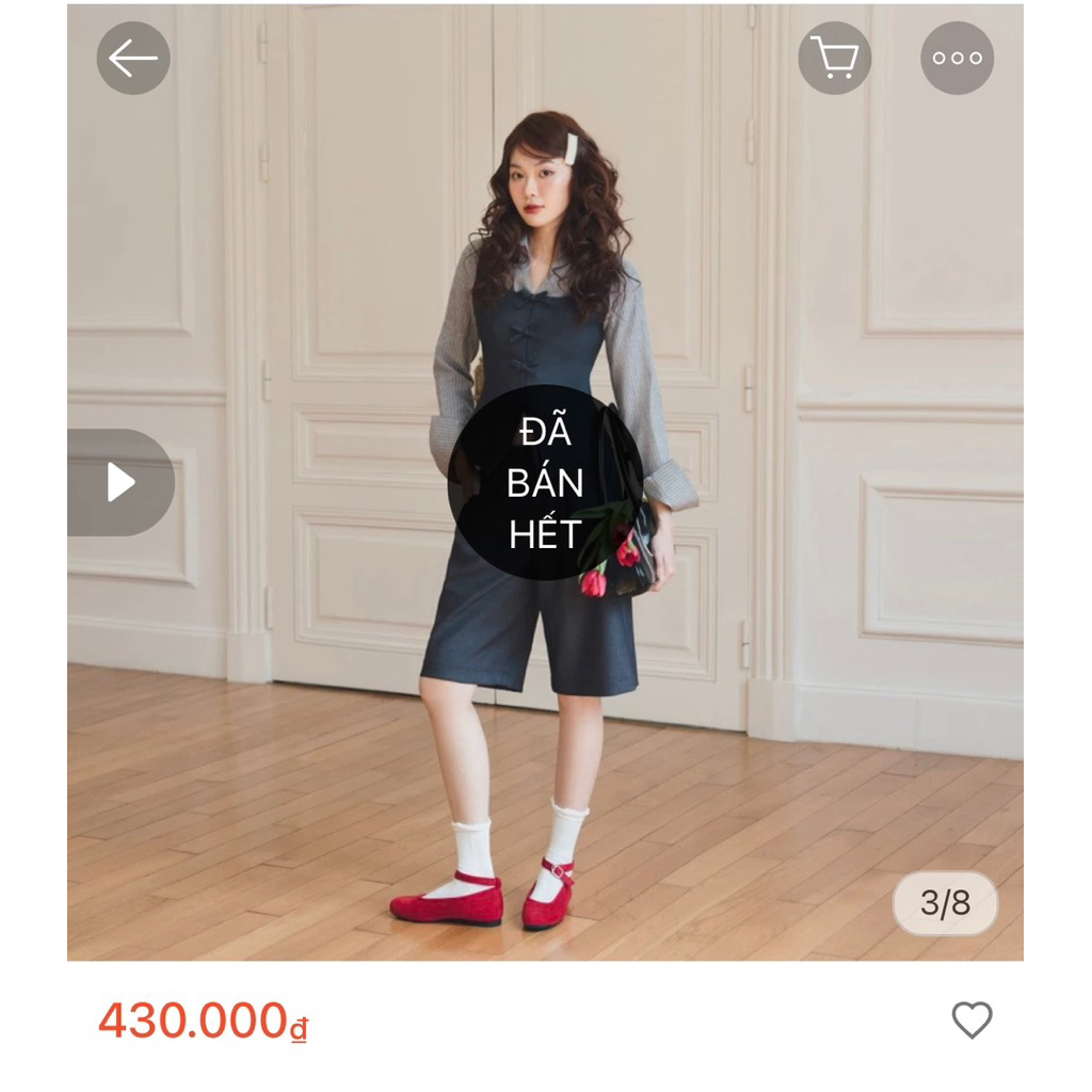 Thanh lý áo Joilie Shirt brand Kuchimachic (Mua 430k) | Size M | Mới 90%