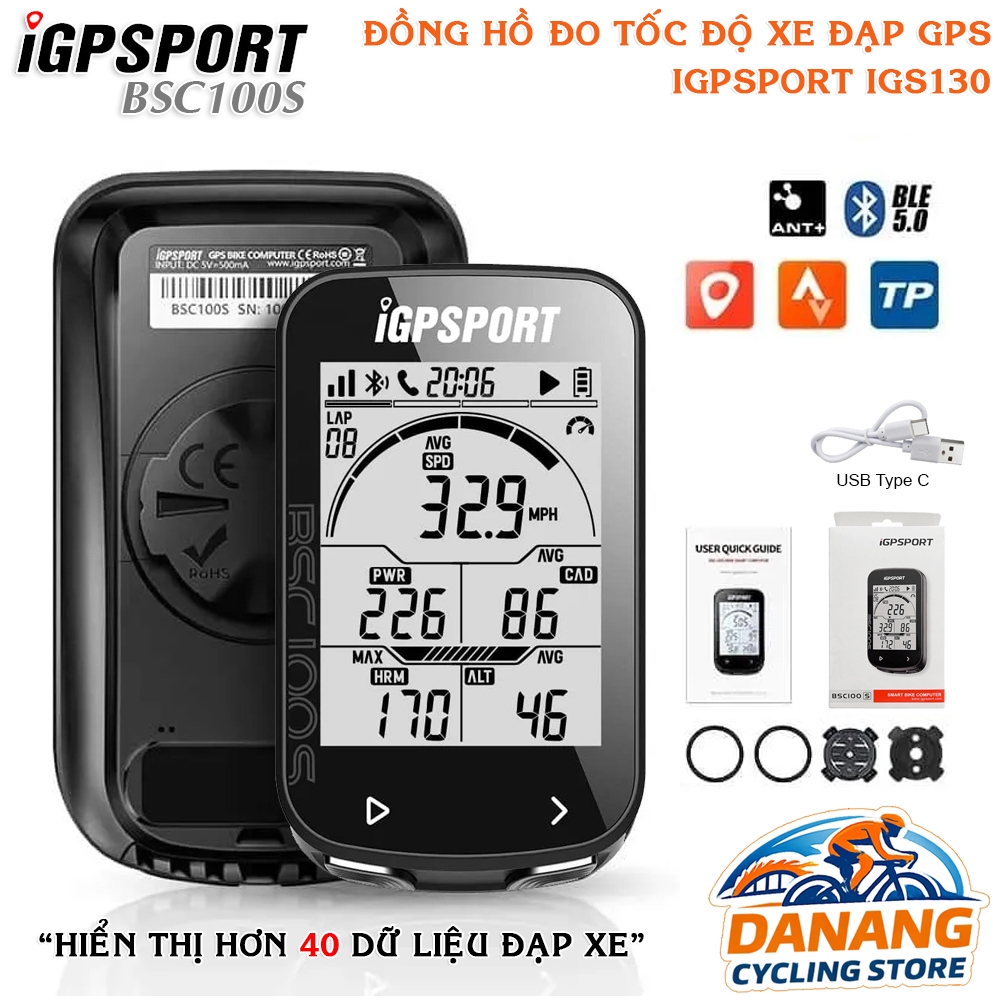 Đồng Hồ Đo Tốc Độ Xe Đạp GPS IGPSPORT BSC100S – Định Vị Vệ Tinh – Bluetooth 5.0 – ANT+