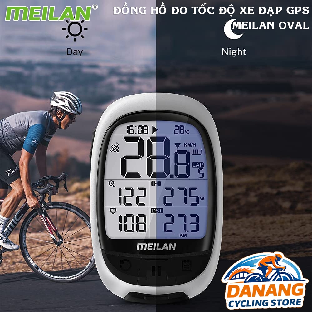Đồng Hồ Đo Tốc Độ Xe Đạp GPS MEILAN OVAL – Định Vị Vệ Tinh, Đo Tốc Độ