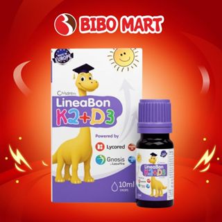 LineaBon Vitamin D3 K2 10ml Vitamin Hấp Thụ Canxi Giúp Bé Ngủ Ngon Tăng Chiều Cao - Bibo Mart