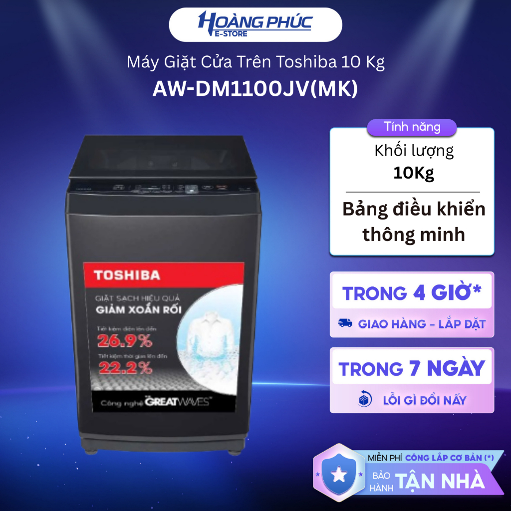 AW-DM1100JV(MK) - Máy Giặt Toshiba 10 Kg {Ship HCM 0Đ}