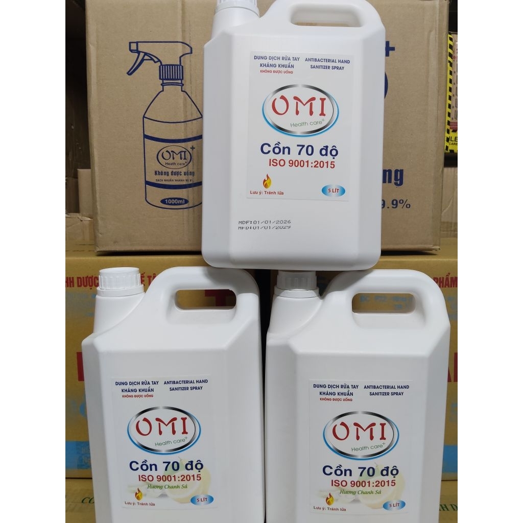 [19.70.hoả tốc] Sát khuẩn còn 70 độ có hương chanh sả, bạc hà, valender, không hưởng