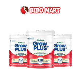 Sữa GrowPLUS+ Đỏ Lon Hỗ Trợ Tăng Cân Phát Triển Não Bộ Chiều Cao Dành Cho Bé Trên 2+- Bibomart