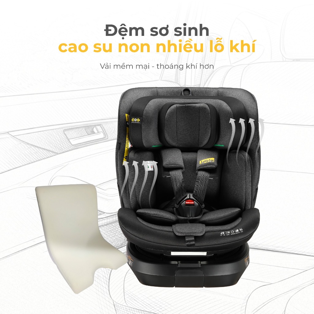 Ghế ngồi ô tô cho bé Jovikids Ranger TT Plus