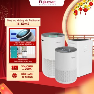 Máy lọc không khí diệt khuẩn UV LED FUJIHOME, màng HEPA lọc bụi mịn PM2.5 kết nối Wifi điều khiển qua APP thông minh