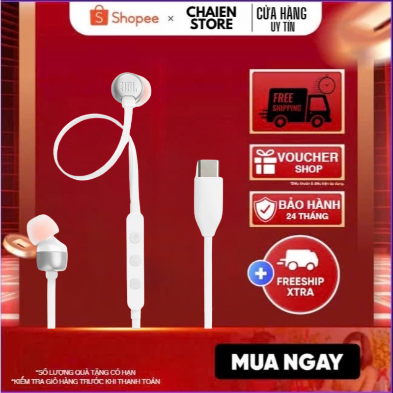 Tai Nghe JBL TUNE 310C Loại Cáp Type-C, Có Mic Và Điều Khiển Dây, Chất Lượng Cao