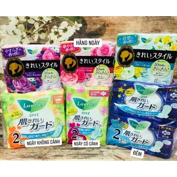 [Top Value] Băng vệ sinh Laurier Nhật Bản đủ loại, băng vệ sinh ban đêm ban ngày